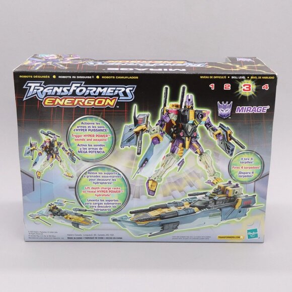 Transformers Energon Mirage Action Figure 2003 Hasbro Sealed - Picture 9 of 10